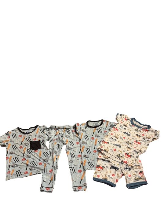 Kickee Pants Other - 2T Bamboo Pajama Bundle Kickee Pants Milkberry PJ Set Soft Luxury Sleepwear